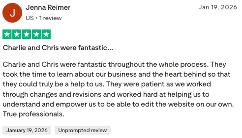 Trustpilot review from Jenna Reimer, Radiant Pathways Learning Center